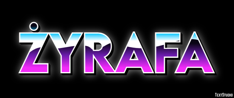 żyrafa Efecto de Texto