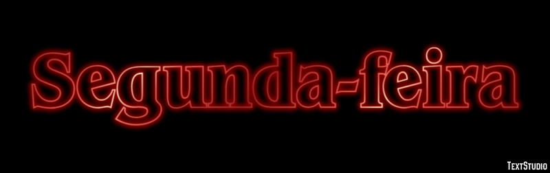 Segunda-feira Efeito de texto