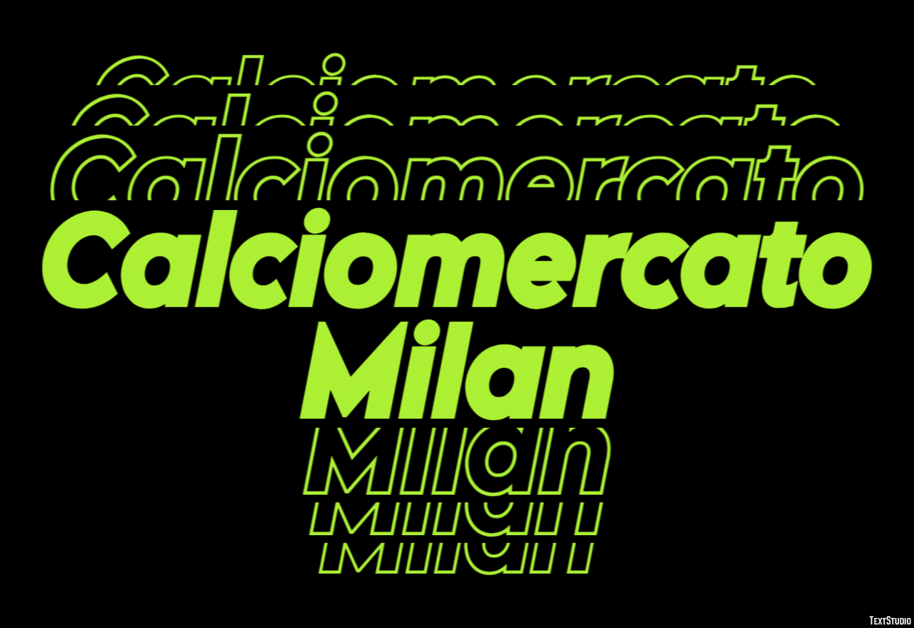 Calciomercato Milan Effetto testo