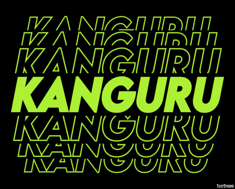 Kanguru Текстовый эффект
