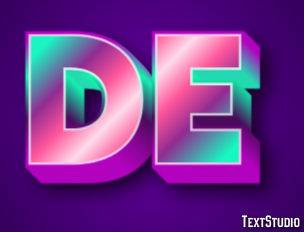 De Текстовый эффект