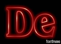 De Текстовый эффект