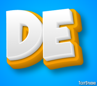 De Текстовый эффект