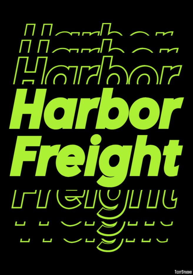 Harbor Freight Effetto testo