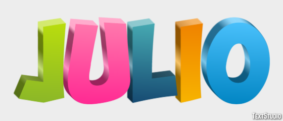Julio Efecto de Texto