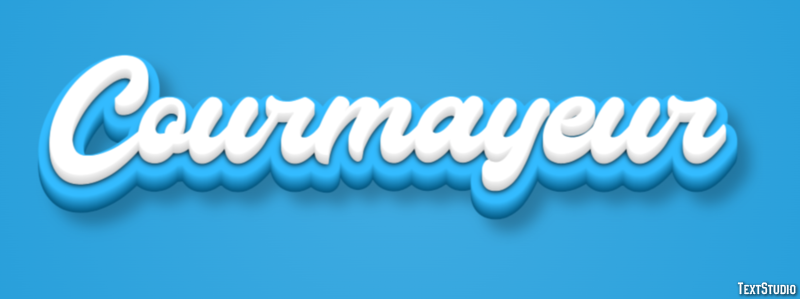Courmayeur Efekt tekstowy