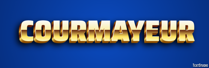 Courmayeur Efekt tekstowy