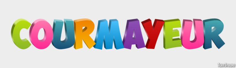 Courmayeur Efekt tekstowy
