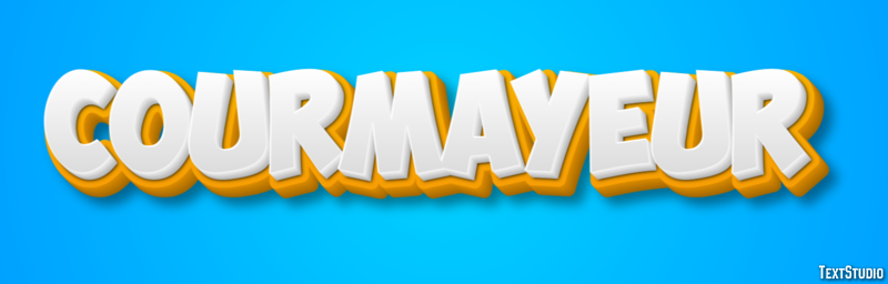 Courmayeur Efekt tekstowy