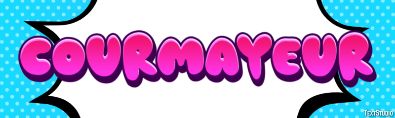 Courmayeur Efekt tekstowy