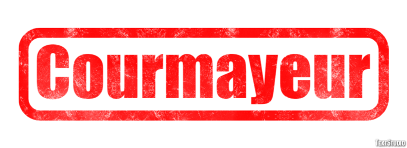Courmayeur Efekt tekstowy