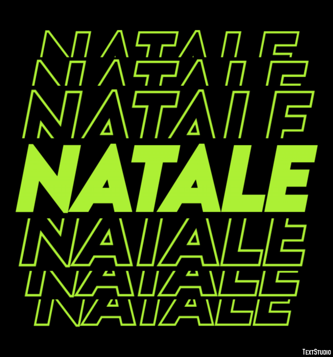 Natale Effetto testo