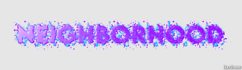 Neighborhood Text Effect