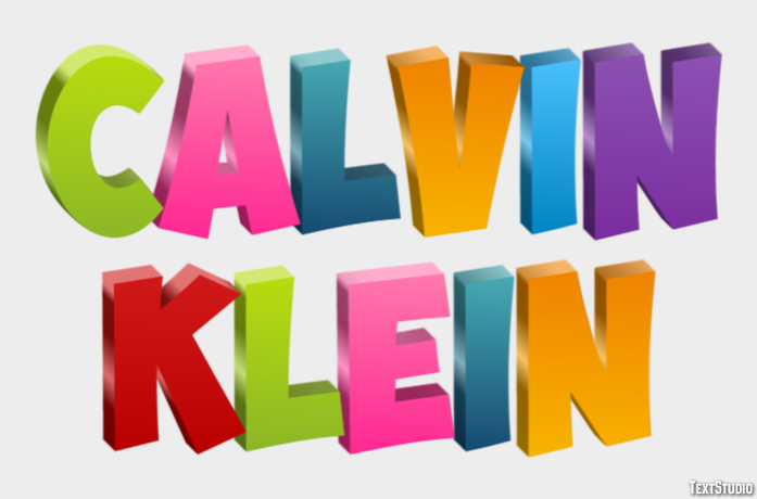 Calvin Klein Effetto testo