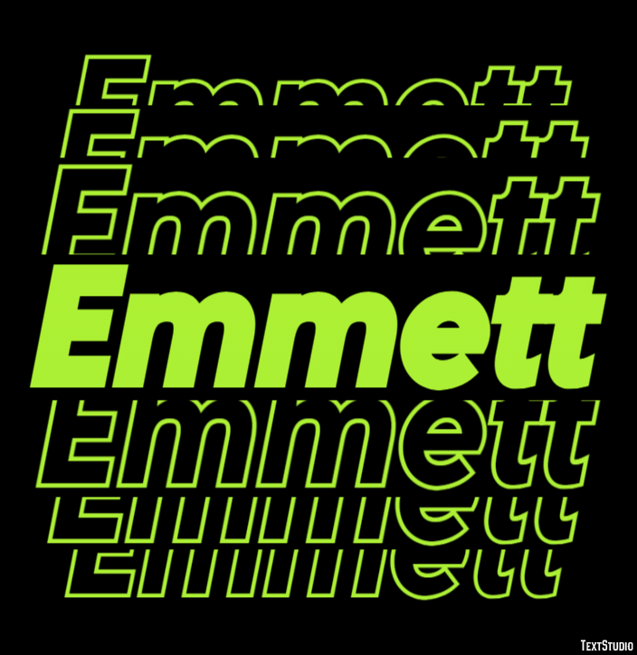 Emmett Efecto de Texto