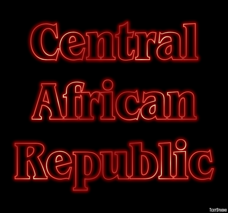 Central African Republic Text effect