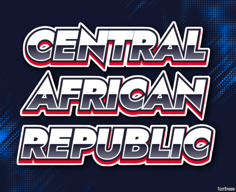 Central African Republic Text effect