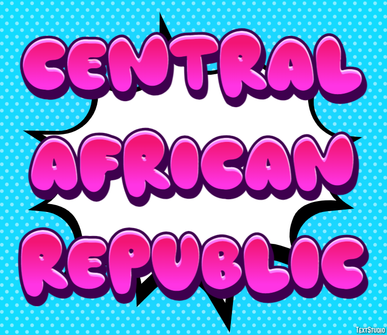 Central African Republic Text effect
