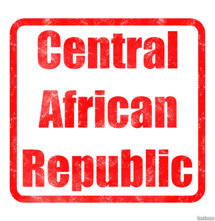Central African Republic Text effect