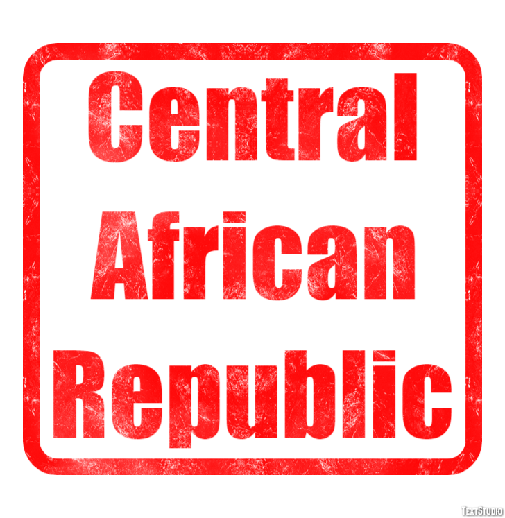 Central African Republic Text Effect