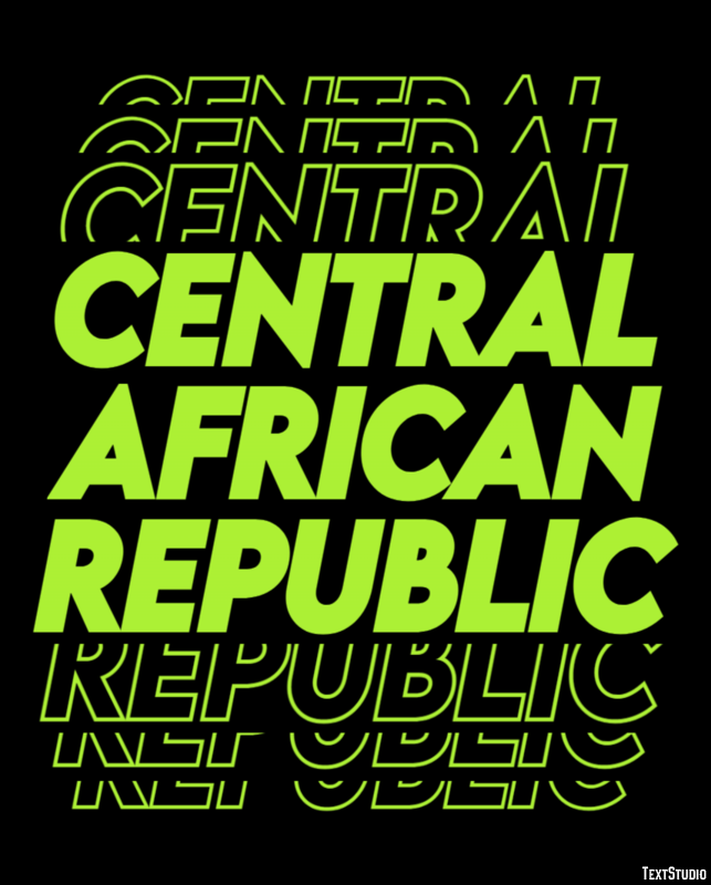 Central African Republic Text Effect