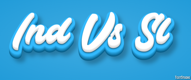 Ind Vs Sl Efeito de texto