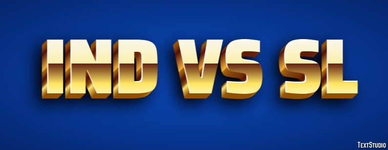 Ind Vs Sl Tekst effect