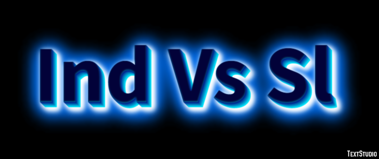 Ind Vs Sl Tekst effect