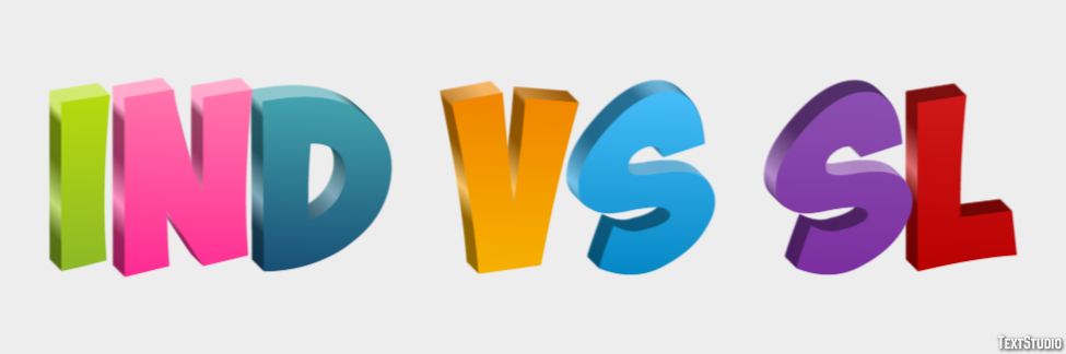 Ind Vs Sl Tekst effect