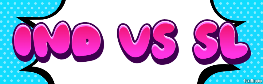 Ind Vs Sl Efeito de texto