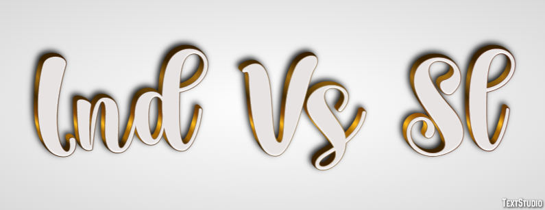 Ind Vs Sl Tekst effect