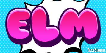 Elm テキスト効果