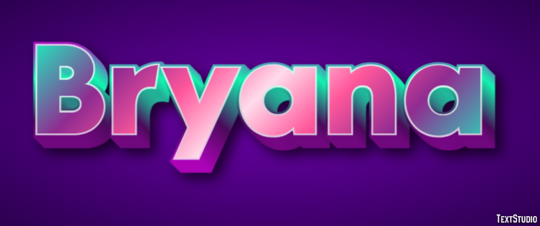 Bryana Text Effect