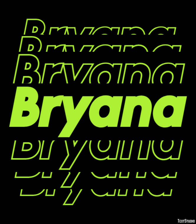 Bryana Text Effect