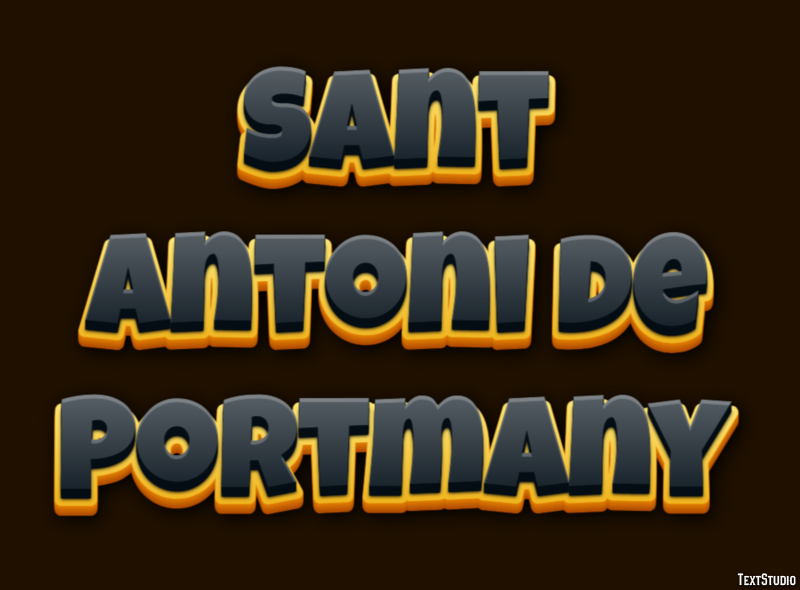 Sant Antoni de Portmany Effetto testo