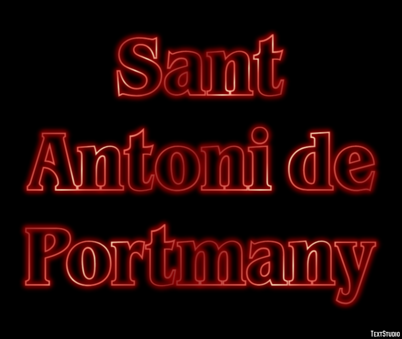 Sant Antoni de Portmany Effetto testo