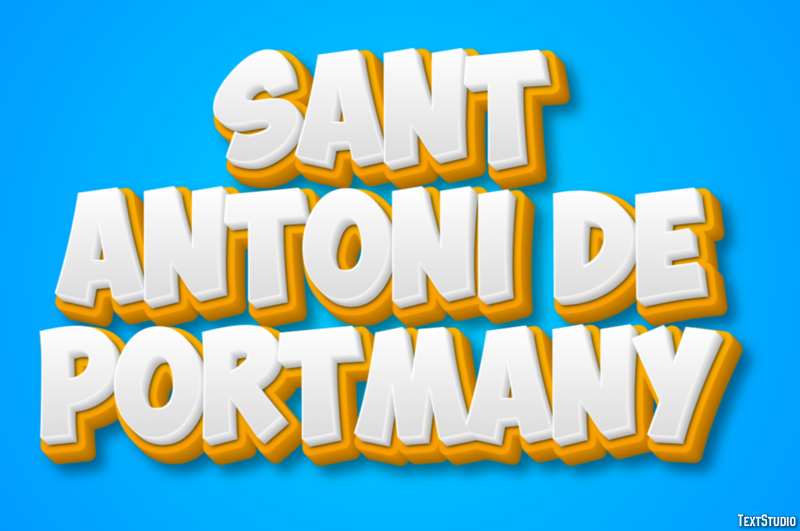 Sant Antoni de Portmany Effetto testo
