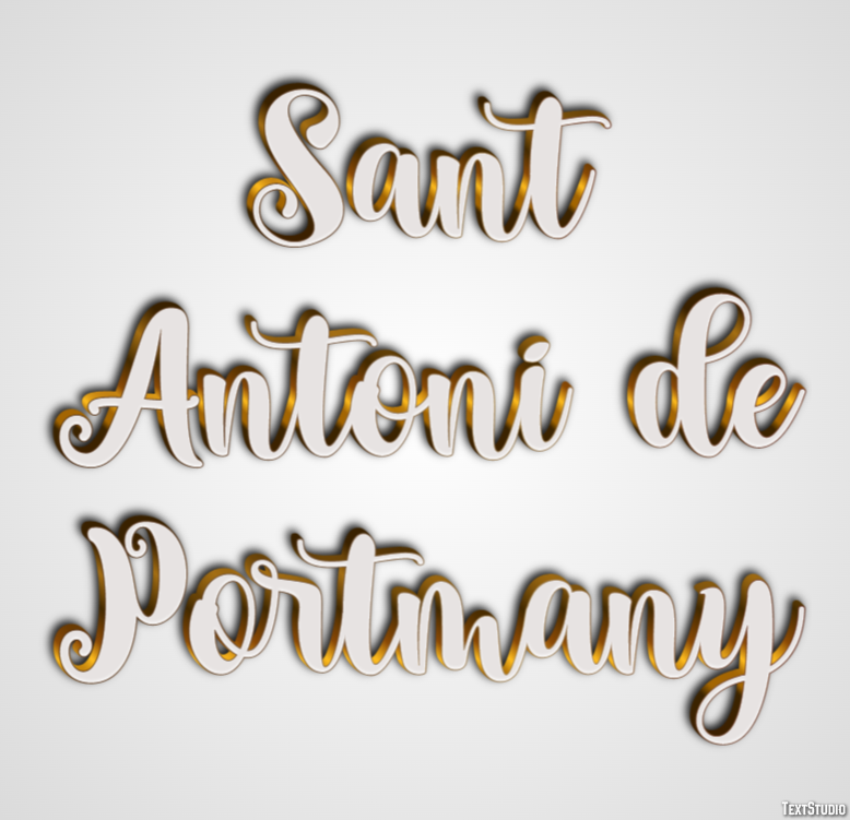 Sant Antoni de Portmany Effetto testo
