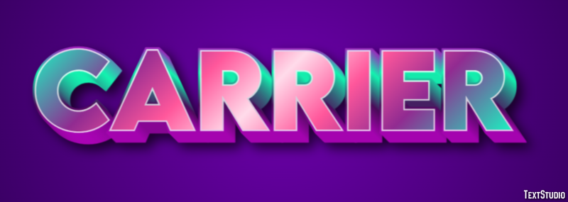 Carrier Text Effect