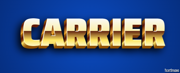 Carrier Text Effect