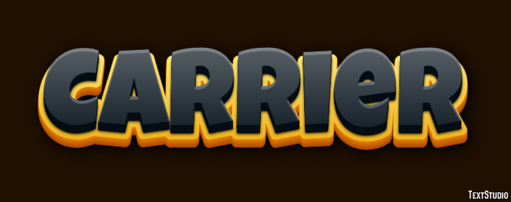 Carrier Text Effect