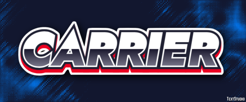 Carrier Text Effect