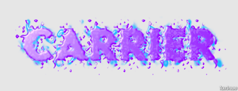 Carrier Text Effect
