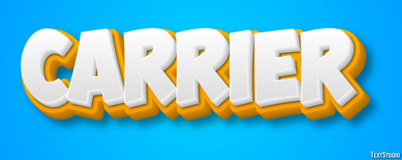 Carrier Tekst Effect