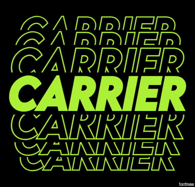 Carrier Text Effect