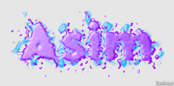 Asim Эффект текста