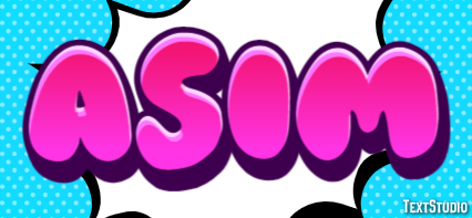 Asim Efeito de texto