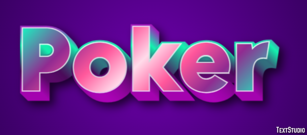 Poker Tekst effect