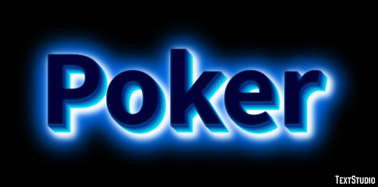 Poker Texteffekt
