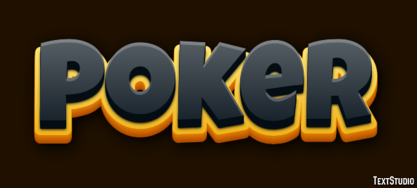 Poker Tekst Effect